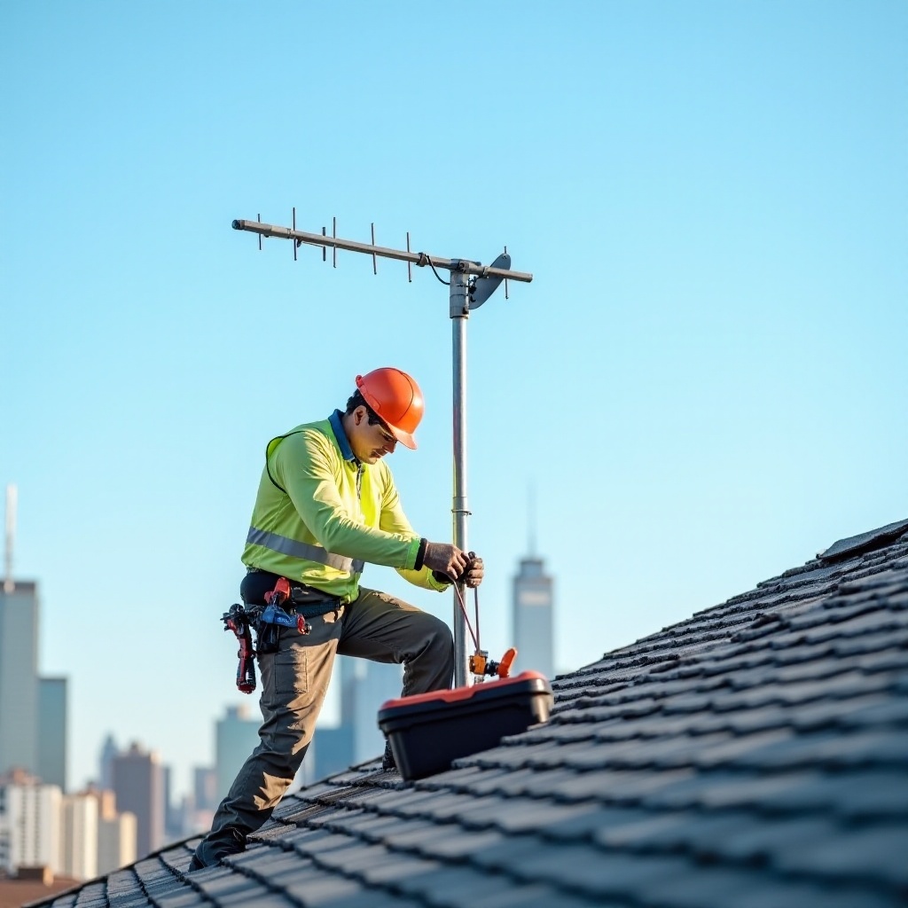 çatıya tv anteni nasıl monte edilir