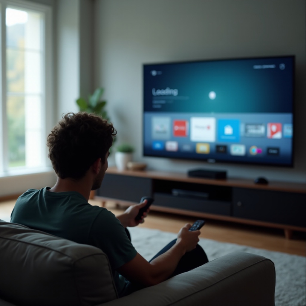 la pantalla de inicio de Google TV no se carga