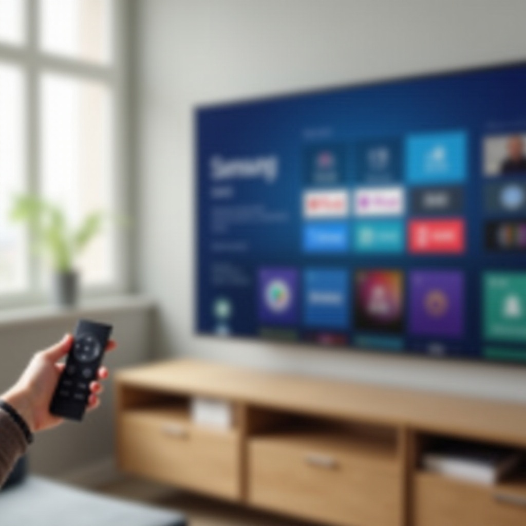 excluir um aplicativo em uma Smart TV Samsung