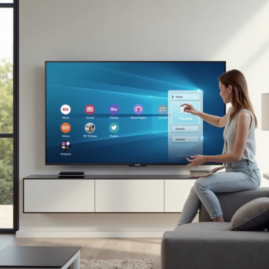 come aggiungere un'app ai preferiti sulla TV Samsung