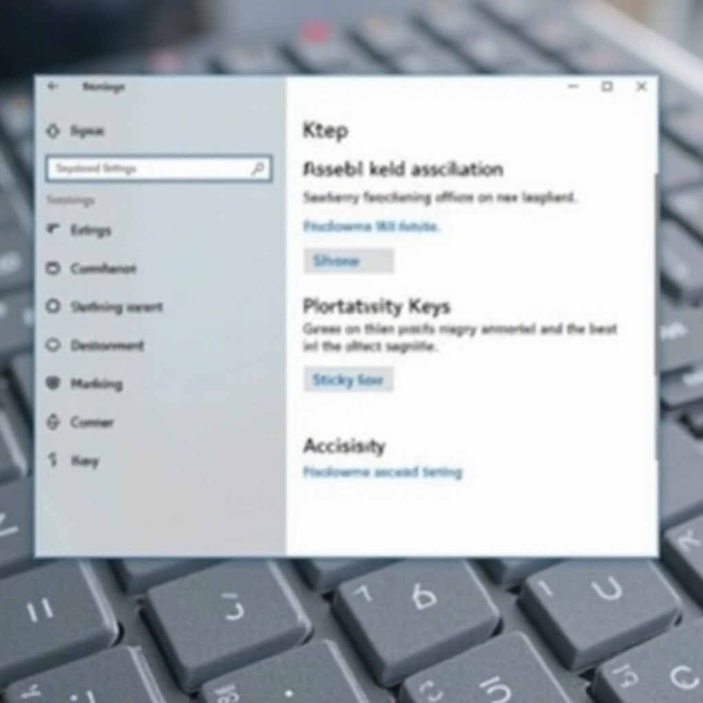 como desativar as teclas de aderência no Windows 10