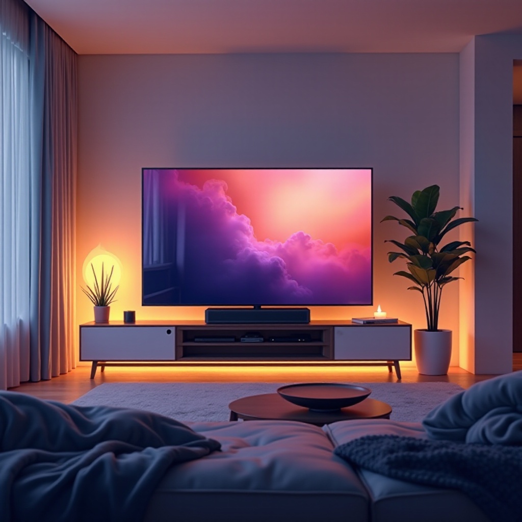 smart TV con altoparlanti frontali