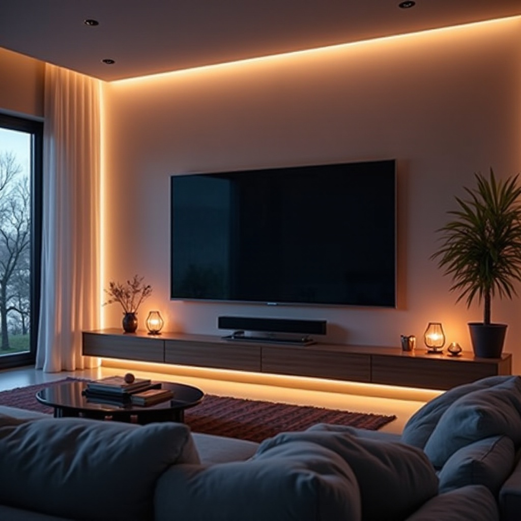 smart TV con altavoces frontales