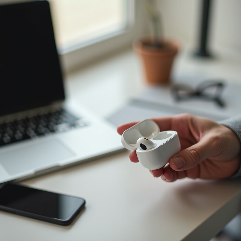 por que meu AirPod direito não está funcionando