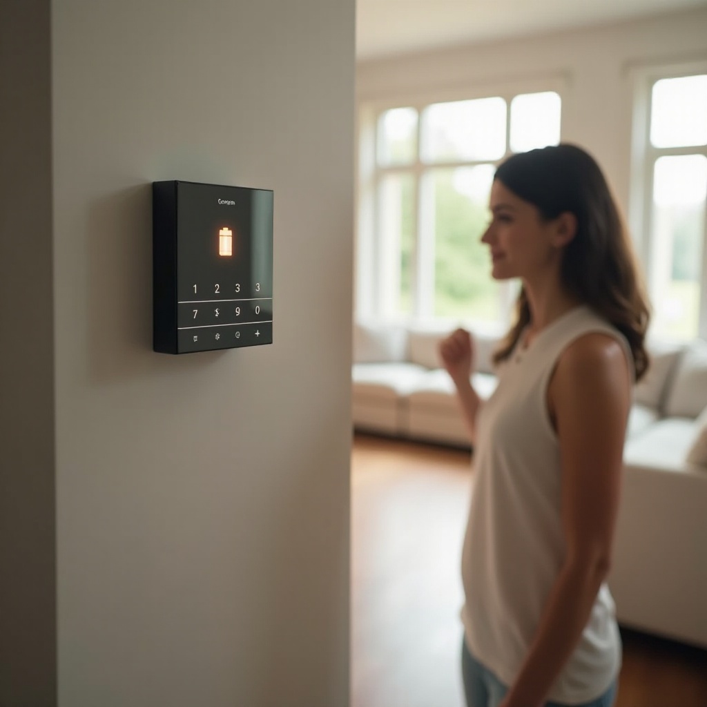 alarma ADT pitando, batería baja